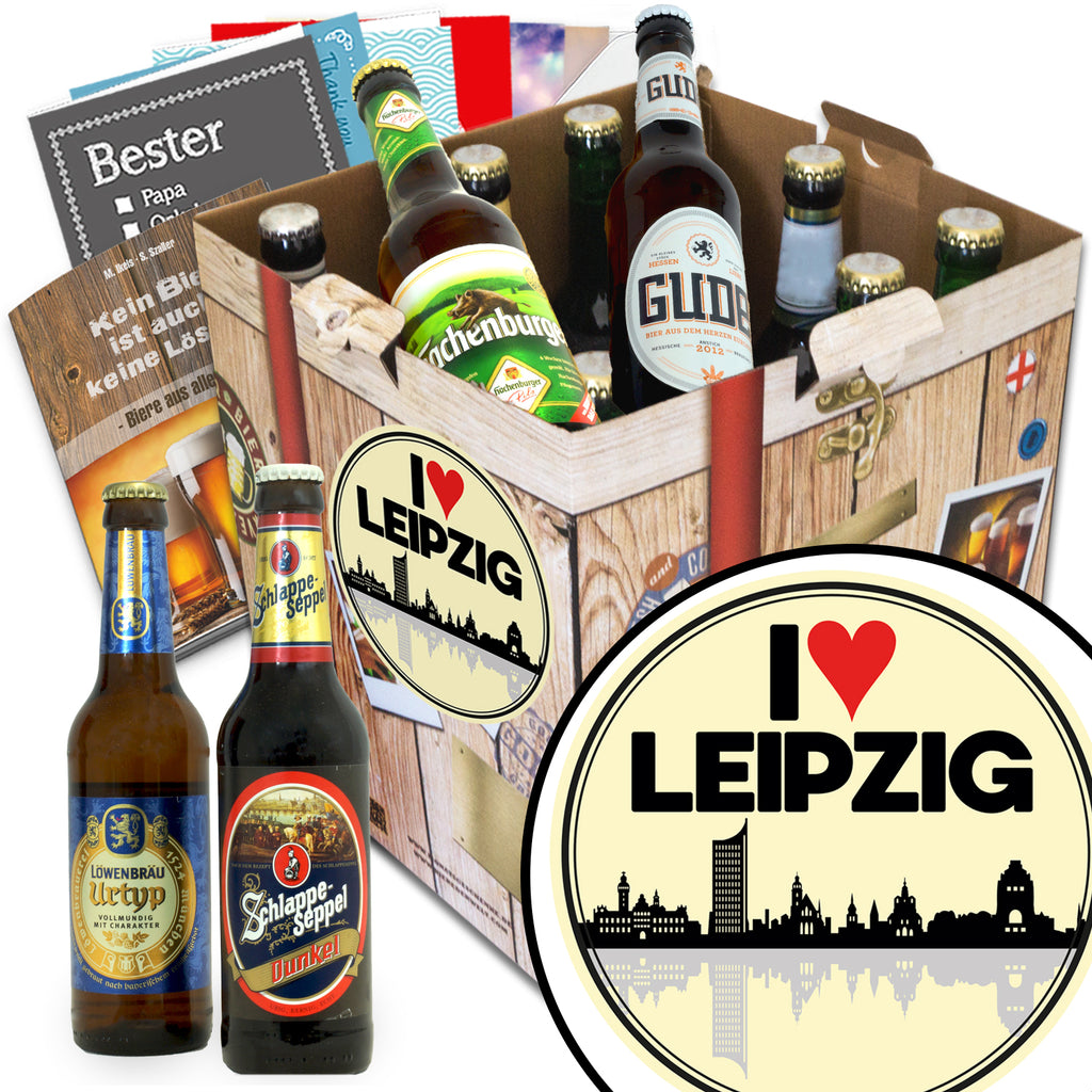 I love Leipzig | 9 Spezialitäten Biere aus Deutschland | Bierset