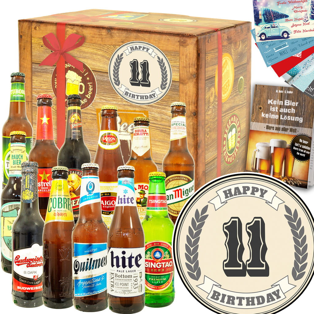 Geburtstag 11 | 12x Biere aus aller Welt | Bierpaket